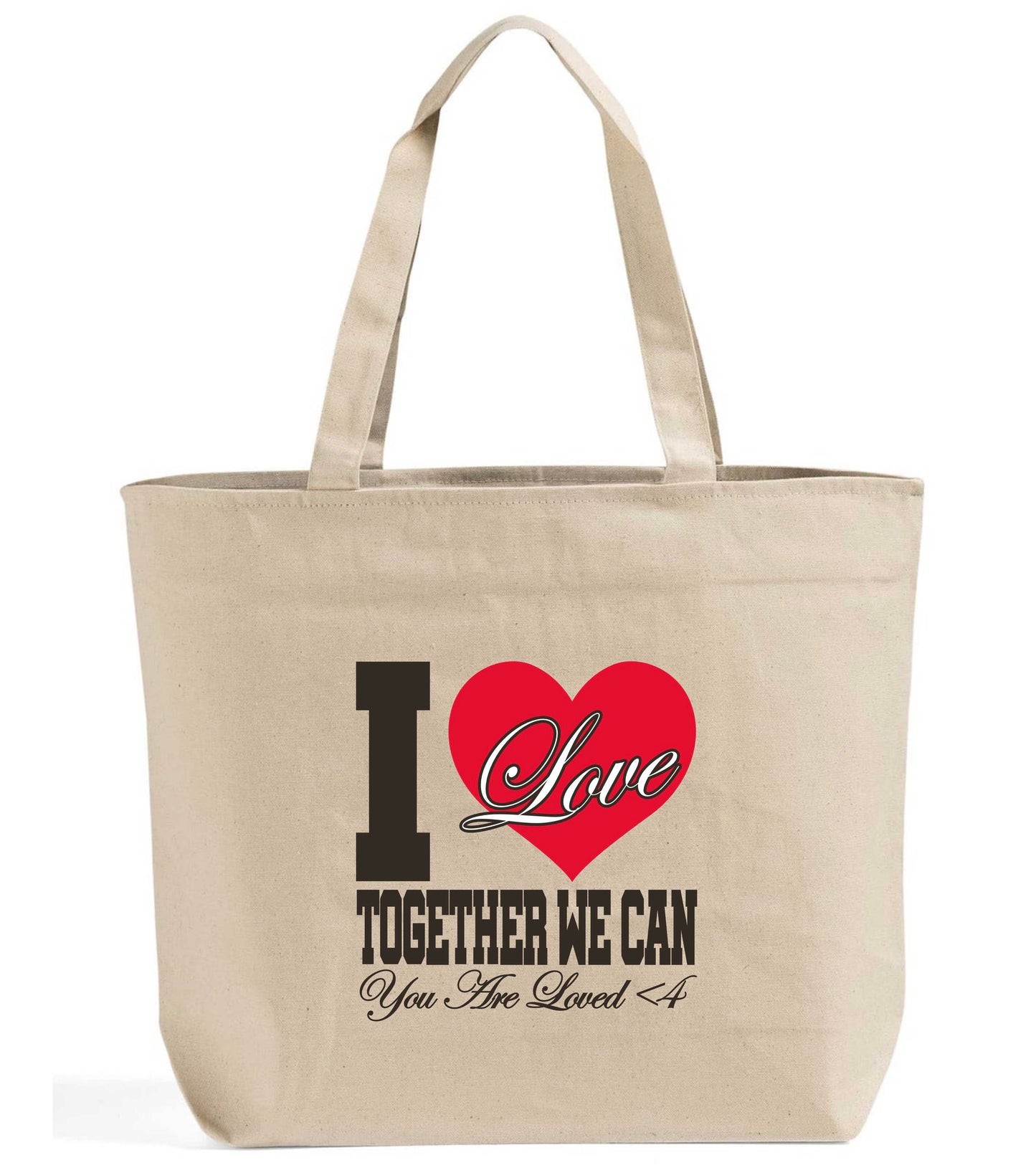 I Love TWC Tan Tote Bag