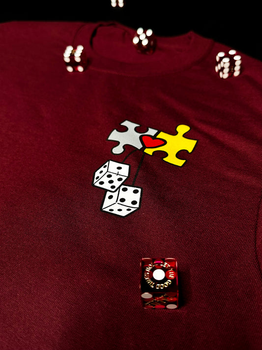 Maroon Dice T-Shirt